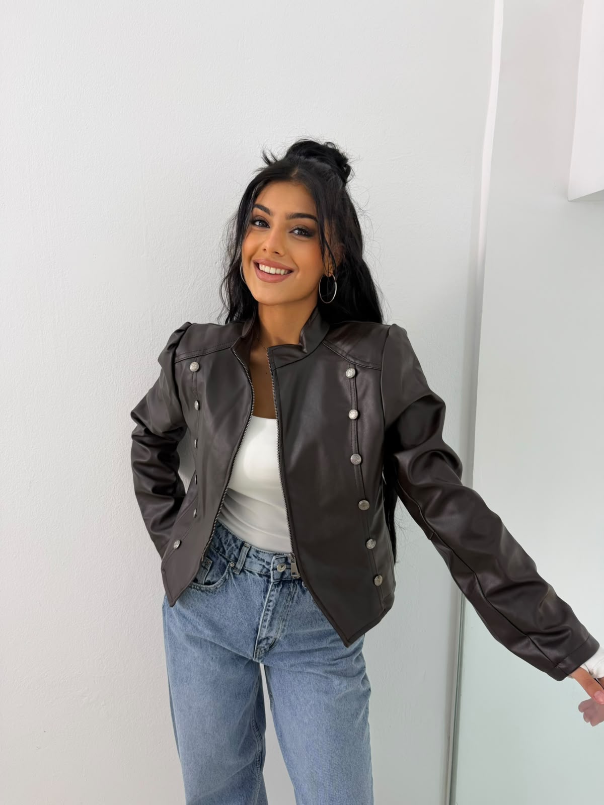 Clea leather jacket