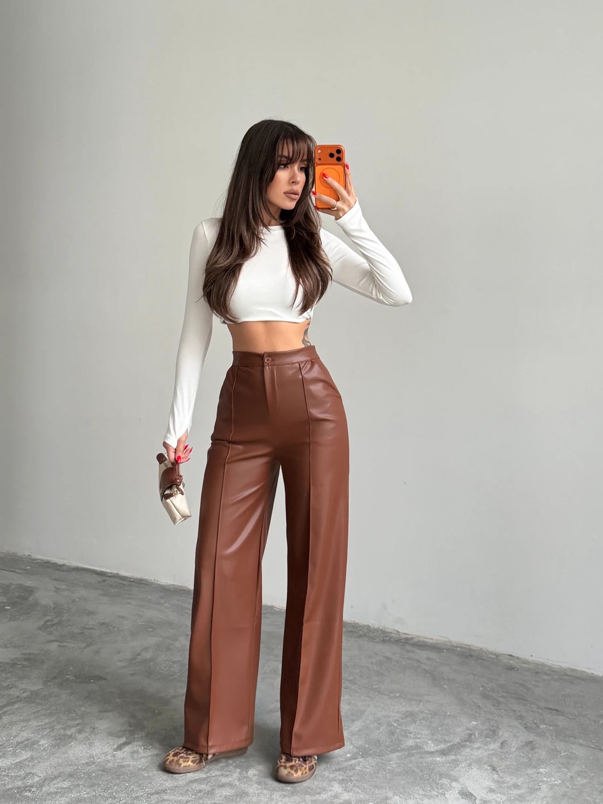 Selin Leather Pants