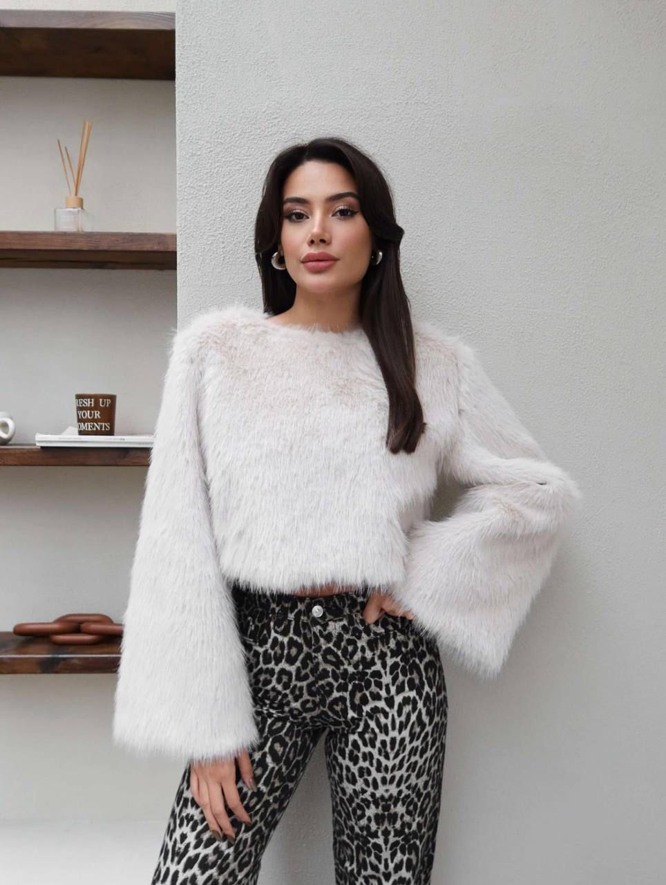 Raya Faux Furr Top