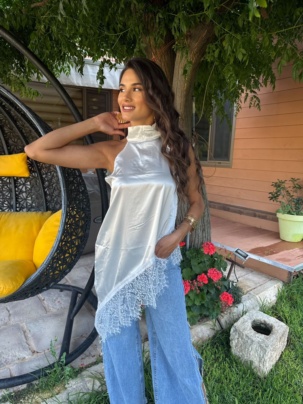 Amie silk top