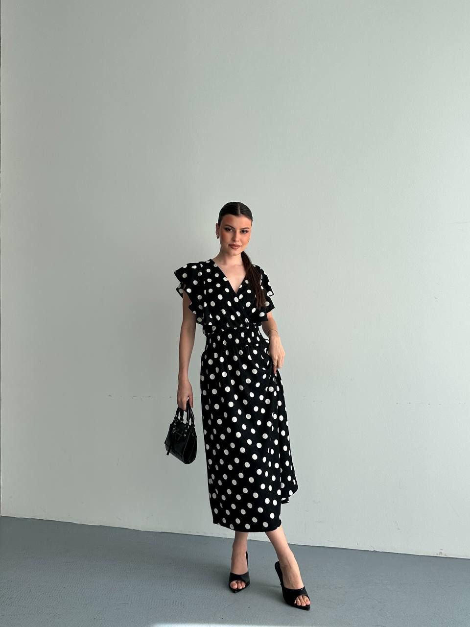 Polka Long Dress