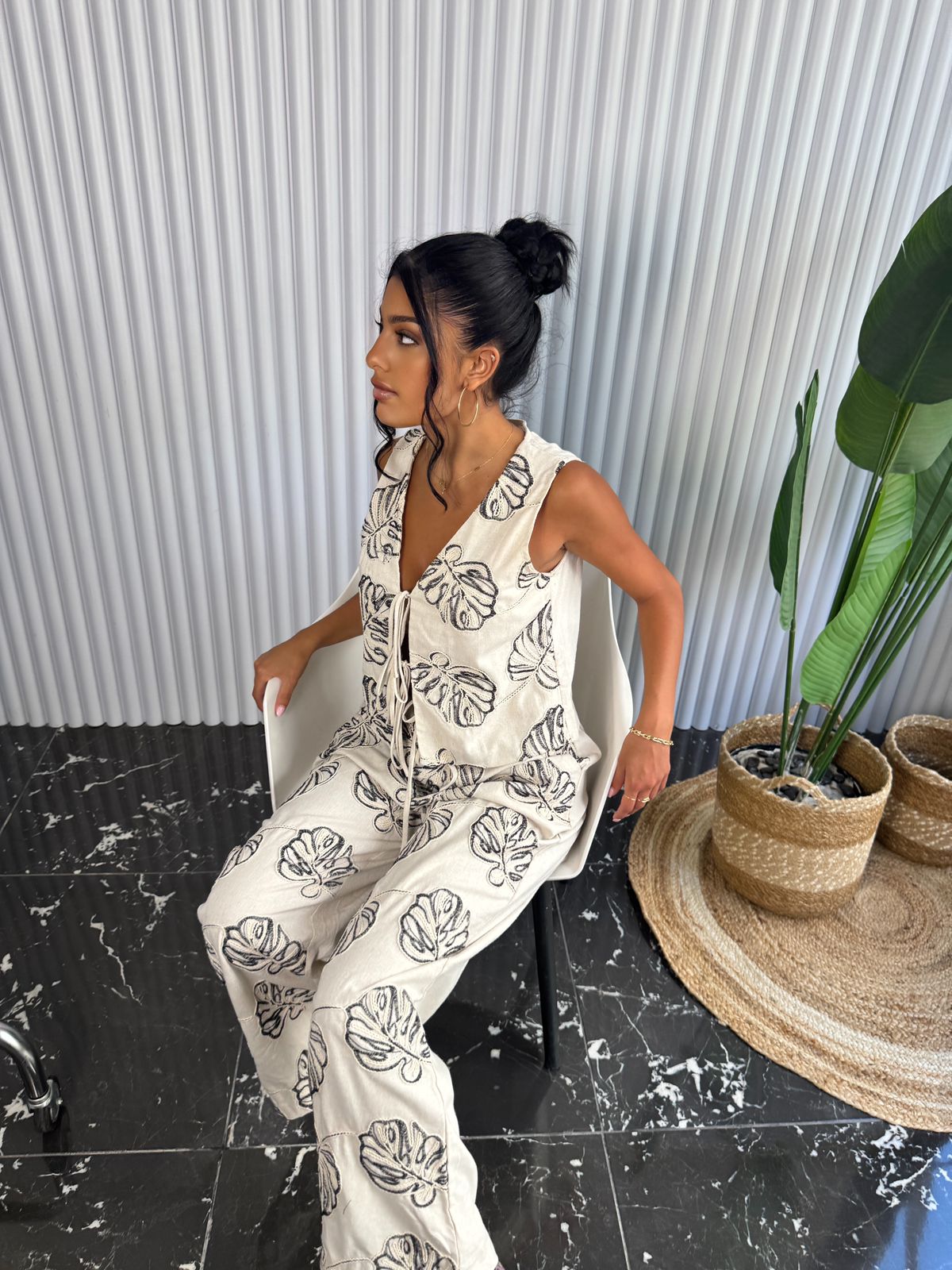 Stacie Embroidered set