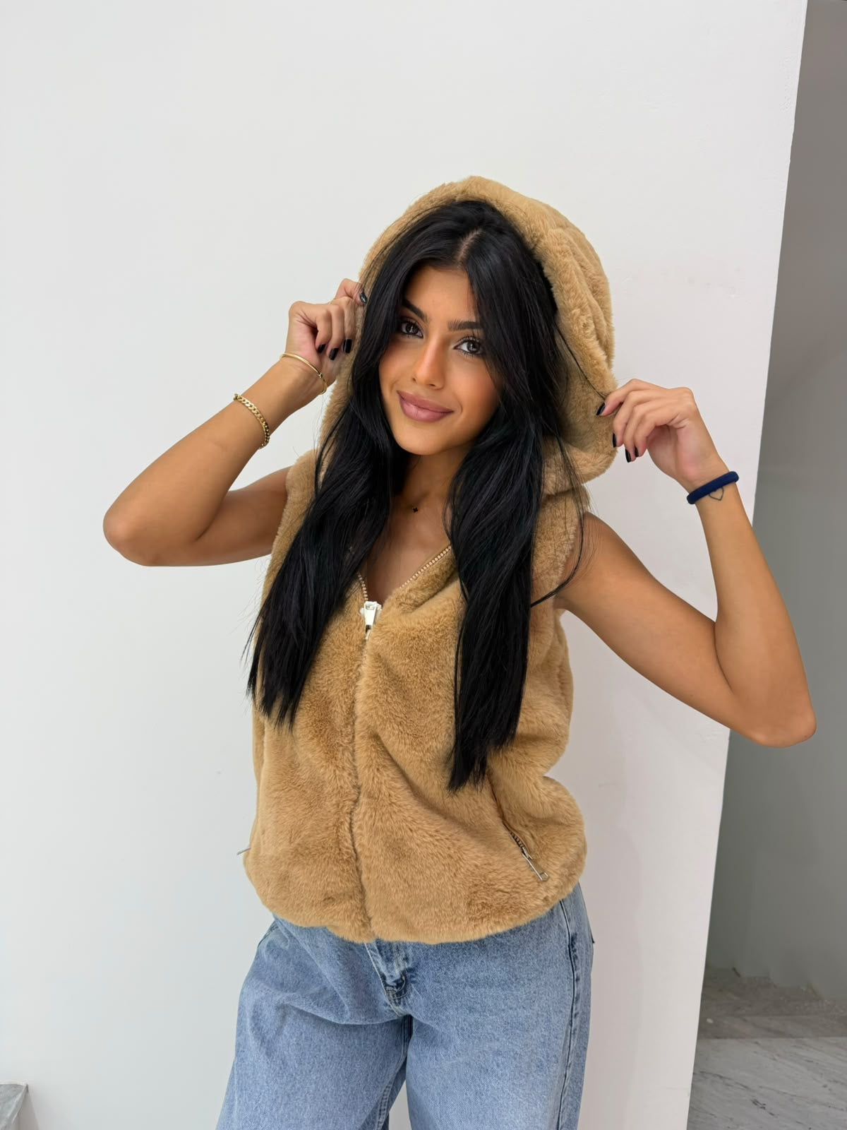 Berta faux fur jacket