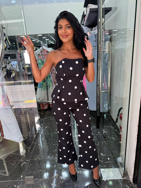 Polka dots jumpsuit