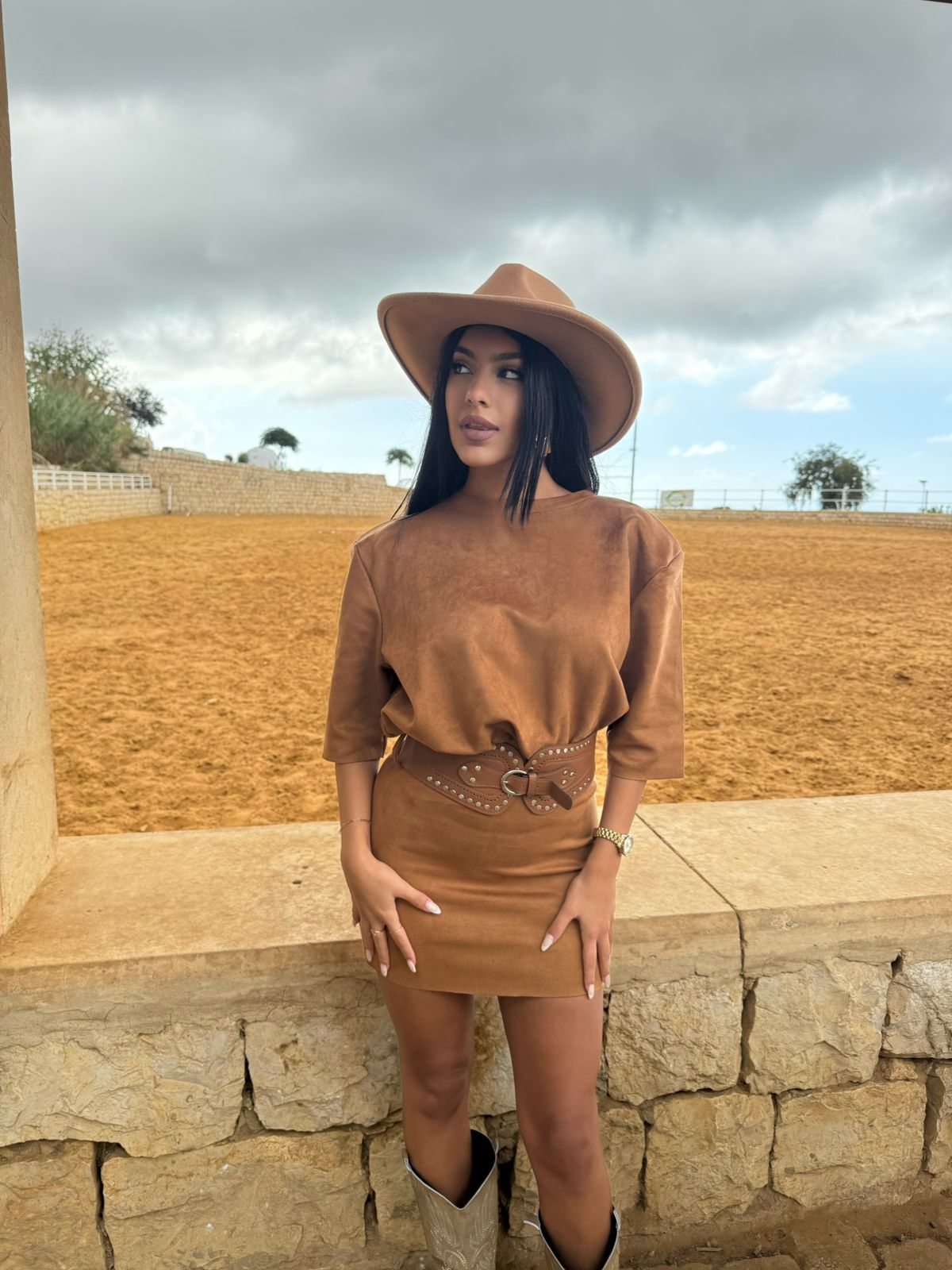 Cowgirl suede dress