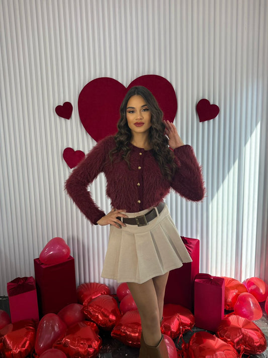 Barl skort with belt