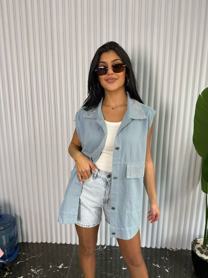 Raya denim vest