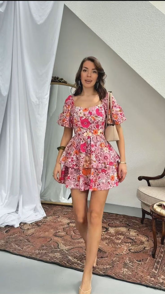Bomber fleur dress