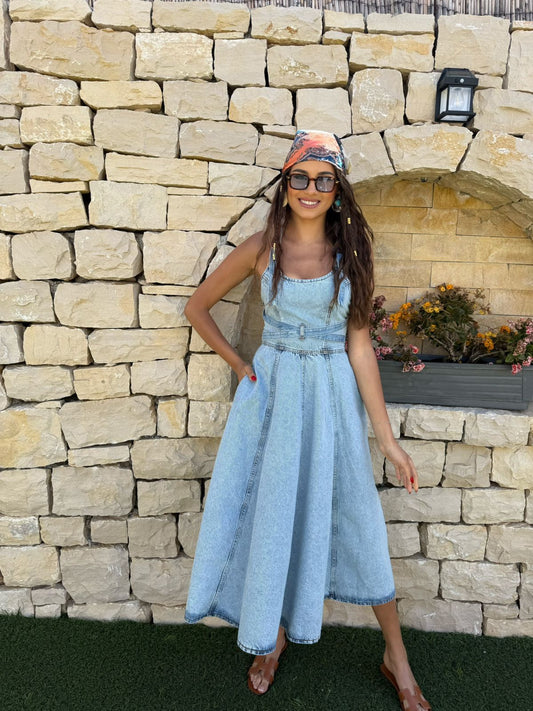 Damnia denim dress
