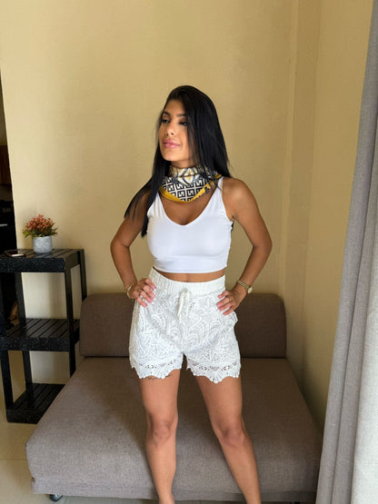 Naya crochet shorts