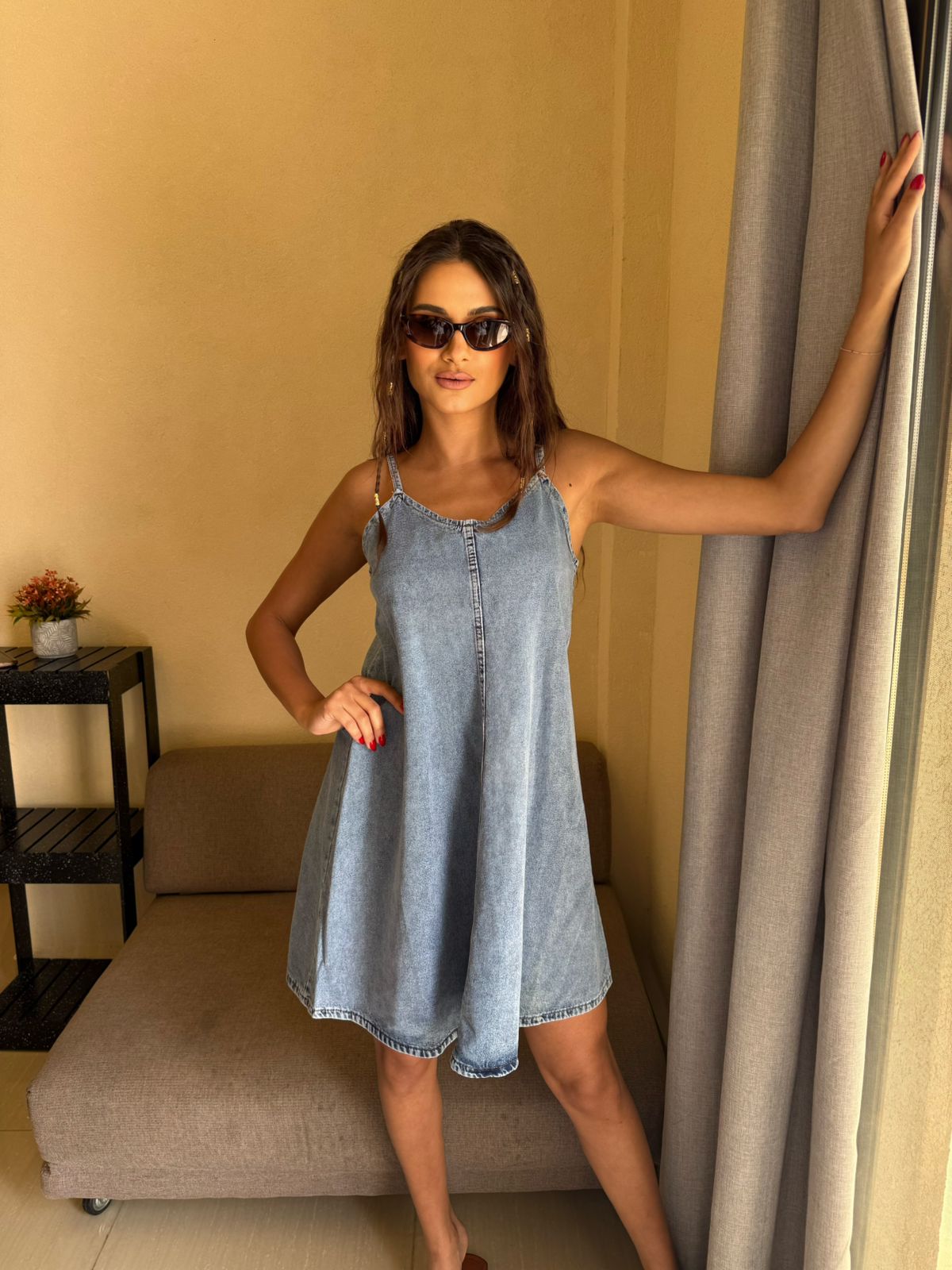 Denim Short Dress