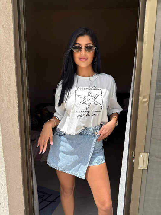 Celeste denim skort