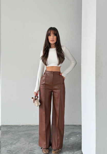 Selin Leather Pants