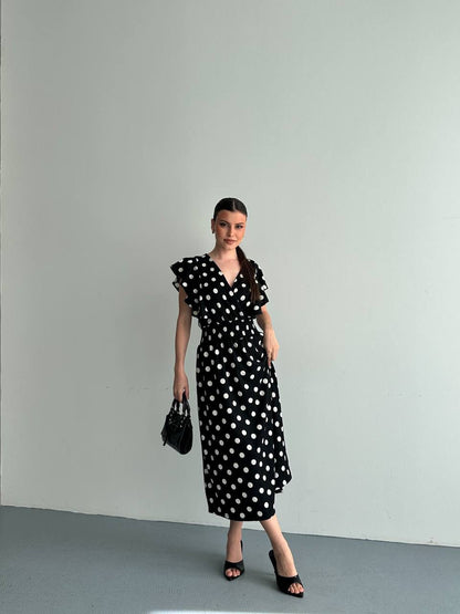 Polka Long Dress