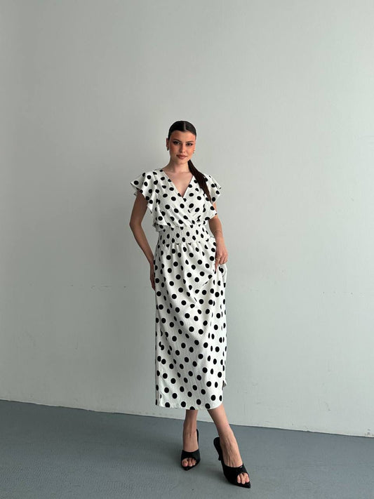 Polka Long Dress