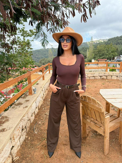 Catherine pants with belt