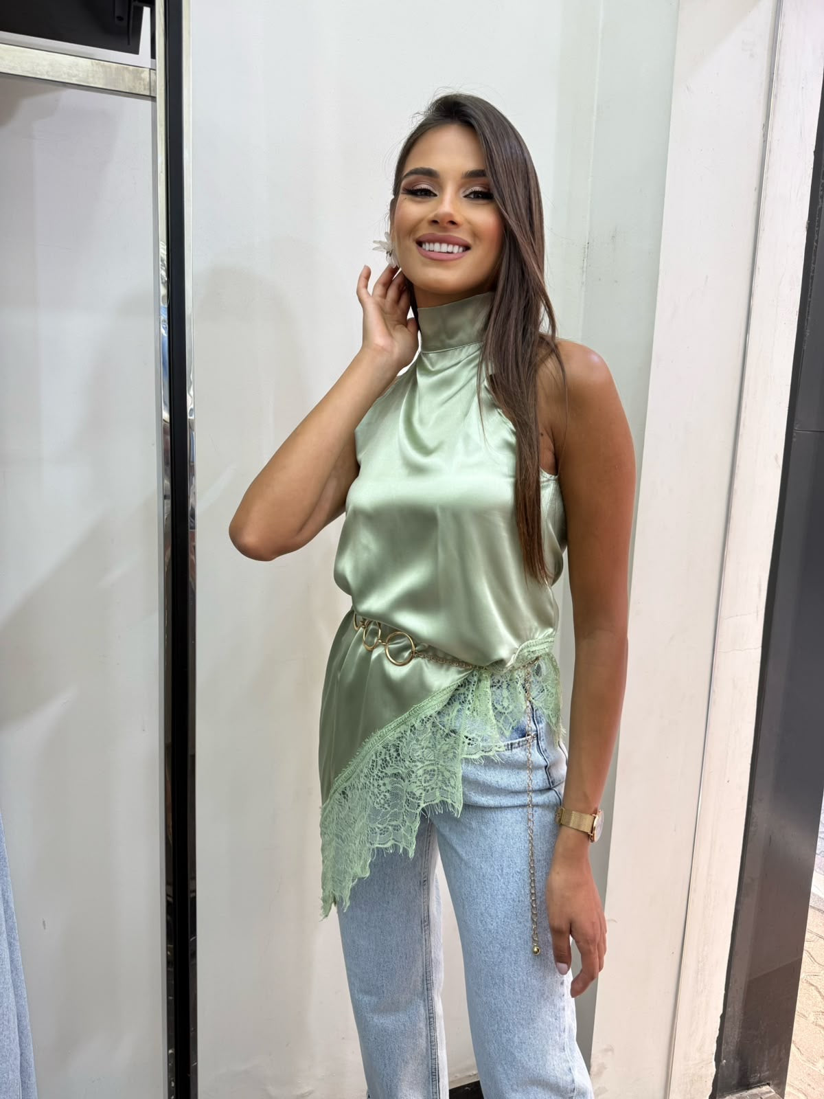Amie silk top