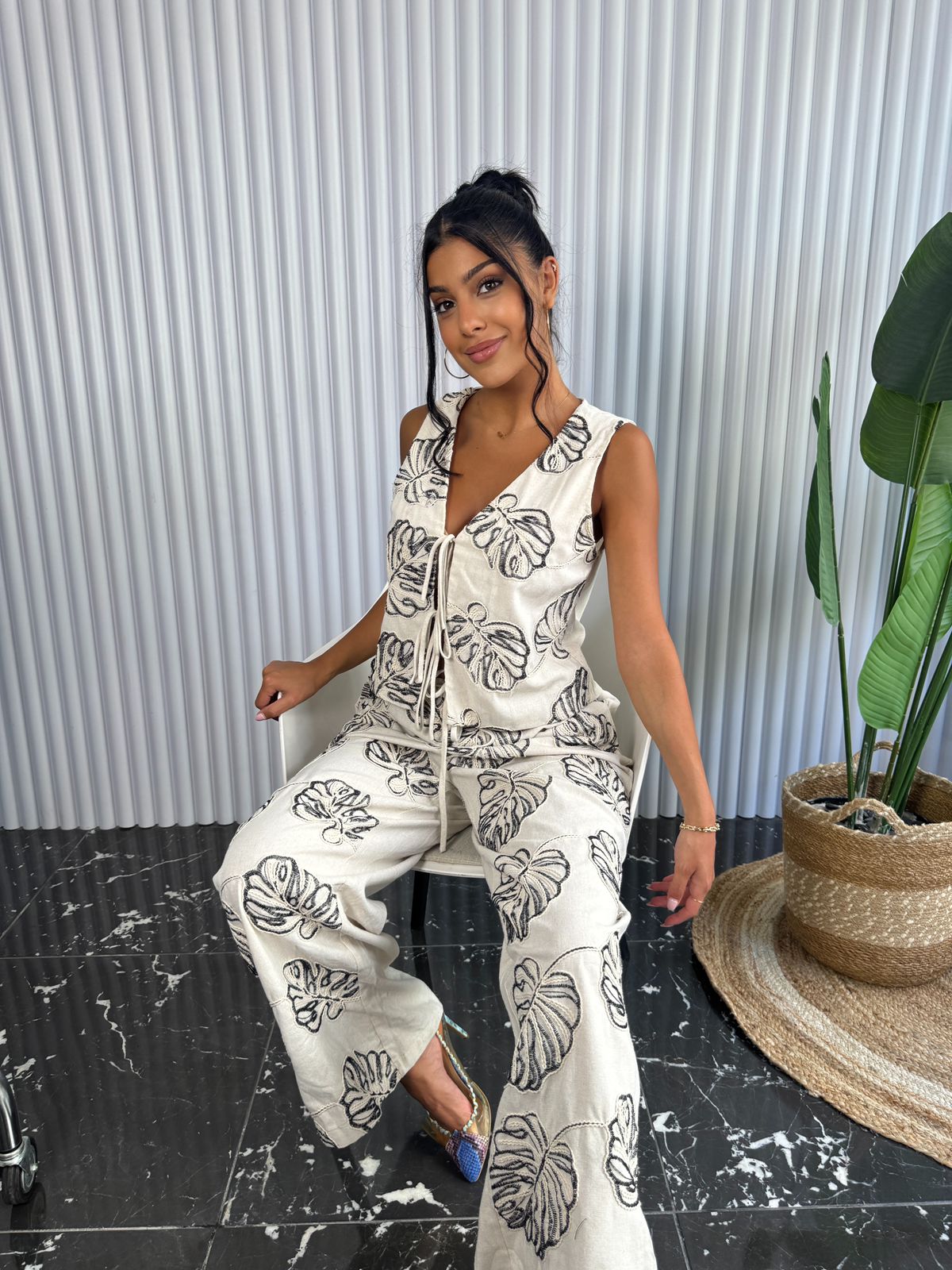 Stacie Embroidered set