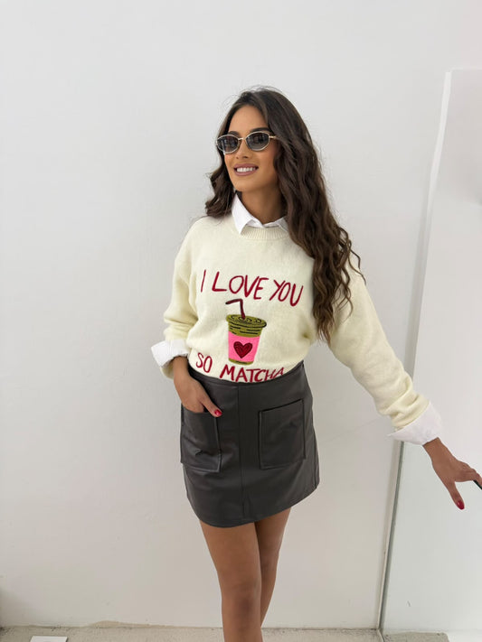 Nay leather skirt