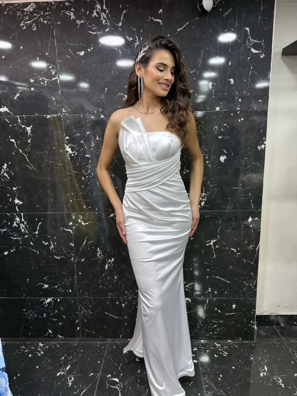 Mabel satin dress